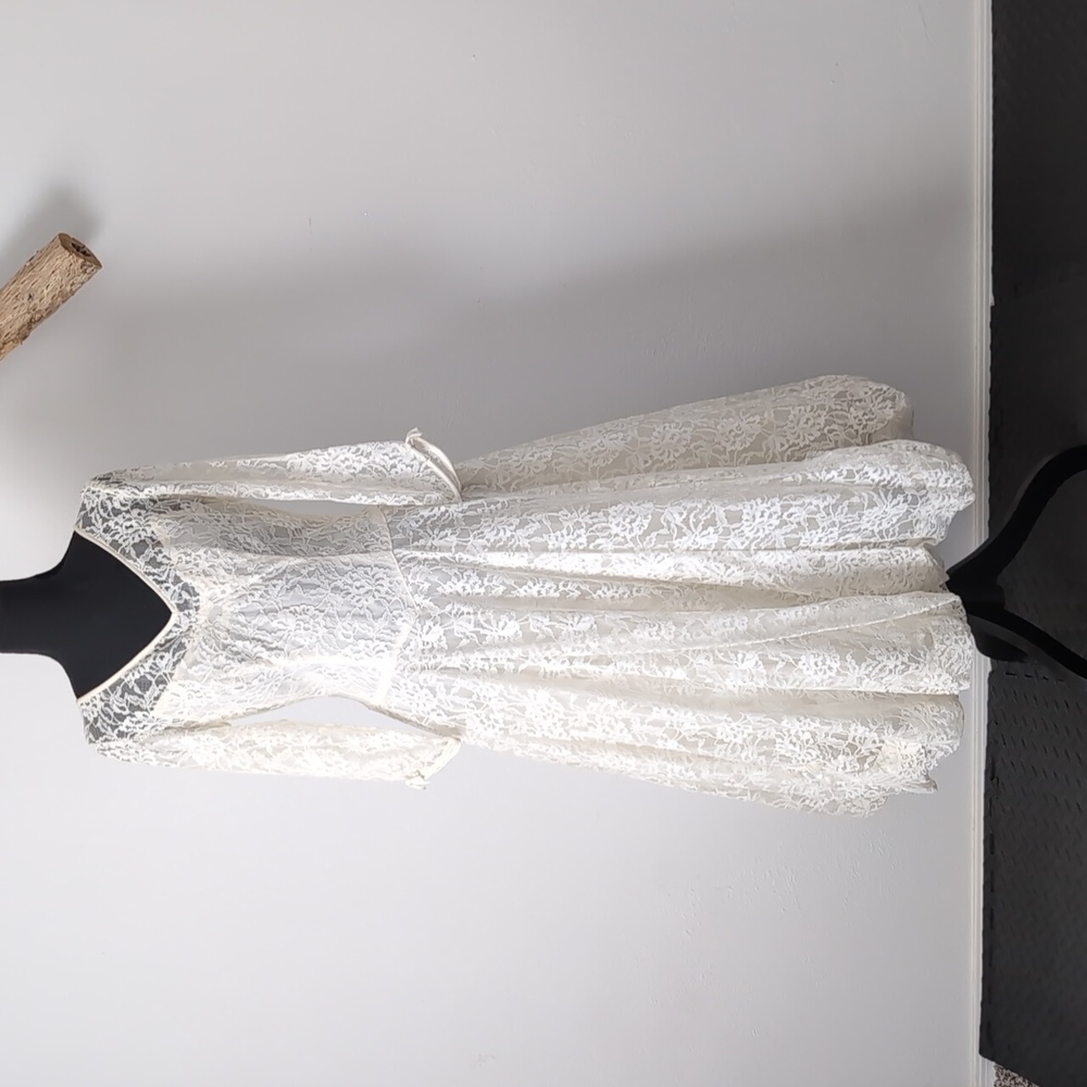 1950s/60s midi Wedding Dress